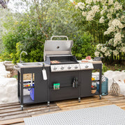 Cuisine d'extérieur DARÉLEC Alicante – 4+1 brûleurs 17,2 kW