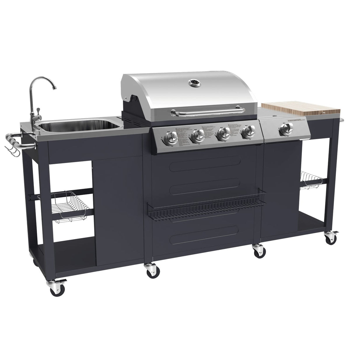 Cuisine d'extérieur DARÉLEC Alicante – 4+1 brûleurs 17,2 kW