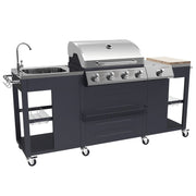 Cuisine d'extérieur DARÉLEC Alicante – 4+1 brûleurs 17,2 kW