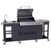 Cuisine d'extérieur DARÉLEC Alicante – 4+1 brûleurs 17,2 kW