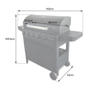 Barbecue à gaz Malibu - 6 brûleurs 15kW