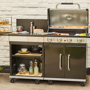 Barbecue gaz Majorque XL – 4 brûleurs 14,5 kW avec desserte