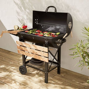 Barbecue Américain au Charbon de Bois REVO Malaga – Fumoir avec Thermomètre Intégré