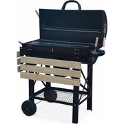 Barbecue Américain au Charbon de Bois REVO Malaga – Fumoir avec Thermomètre Intégré