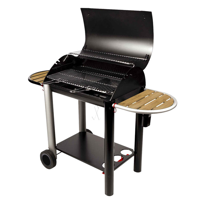 Barbecue à charbon de bois en fonte REVO Montaro 70 avec soufflerie intégrée performante