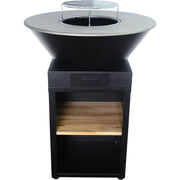 Brasero Plancha REVO Vigo Ø 81,5 cm – Grille de Cuisson et Rangement à Bûches Intégré