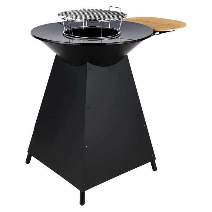 Brasero de cuisson REVO Vulcan – Bois & Charbon avec plaque en fonte émaillée