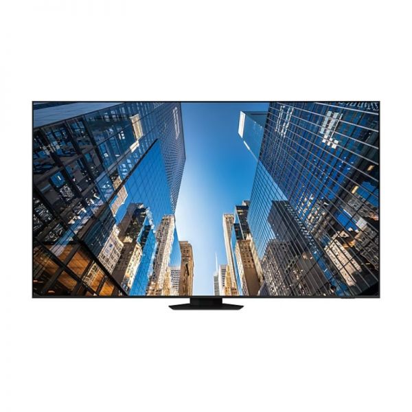 Écran LCD géant à résolution 4K, idéal pour l'affichage dynamique 16/7 en environnement professionnel.
